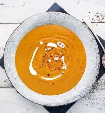 Paprika-cashewsoep