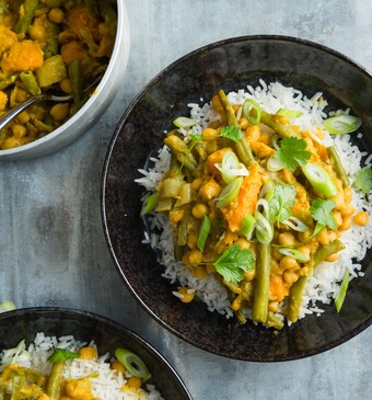 Zoete aardappelcurry