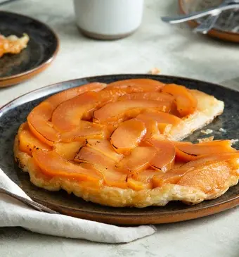 Tarte tatin met kweepeer