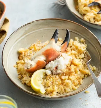 Mac & cheese met krab