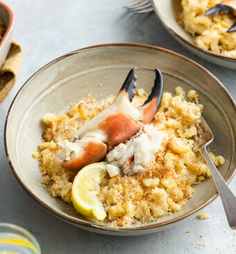 Mac & cheese met krab