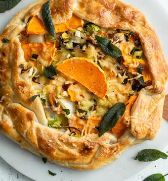 Galette met pompoen en salie