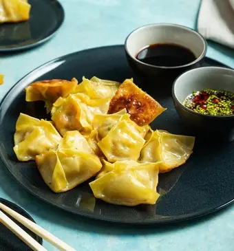 Dumplings gevuld met garnalen
