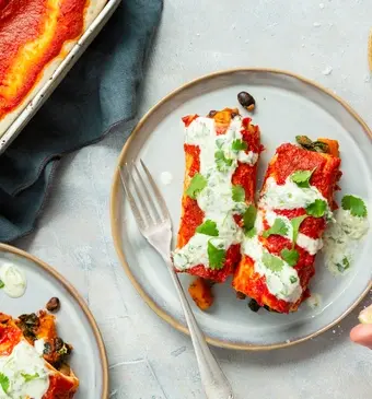 Vegan enchiladas
