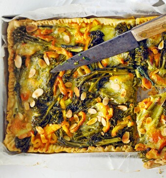 bimitaart met mozzarella