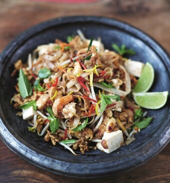 Pad thai met garnalen & tofu 