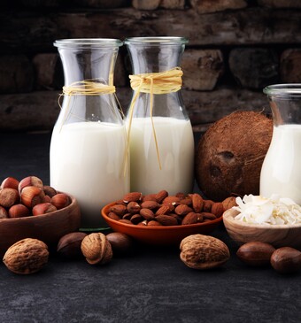 sojamelk, havermelk, kokosmelk