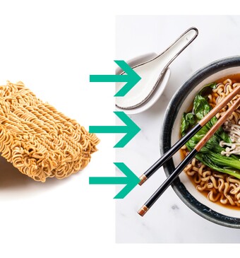 Kant-en-klare noedels tip