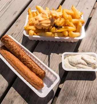 Pesto frikandel