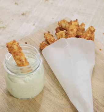 Halloumi-frieten