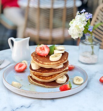 Vegan American pancakes