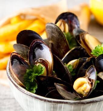 Mosselen op klassieke wijze