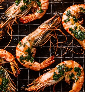 gamba's op de barbecue recepten