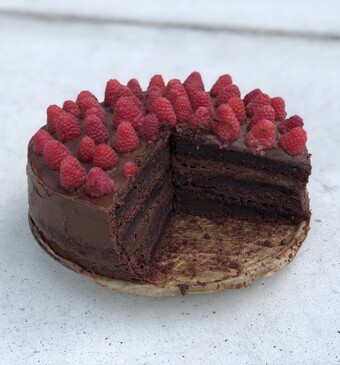 Chocolade-fudgetaart