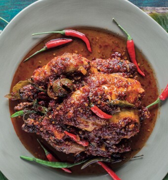 Indische gegrilde kip