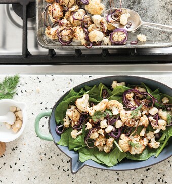 Geroosterde bloemkoolsalade