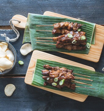 Saté babi van Oma Paula