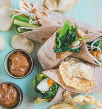 Gado gado wraps