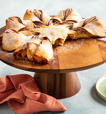 Kerststerbrood met kaneel