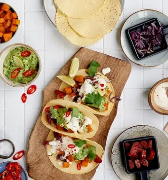Taco's met chorizo