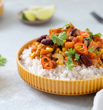 Chili sin carne met guacamole