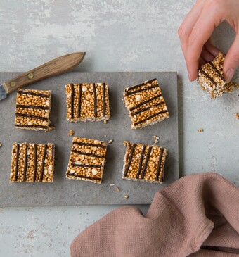 Gepofte granen squares