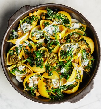 Gevulde pastaschelpen