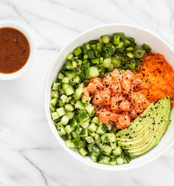 Poke bowl met zalm