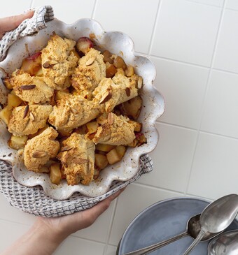 Glutenvrije Appel-Perzik Cobbler