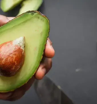 halve avocado