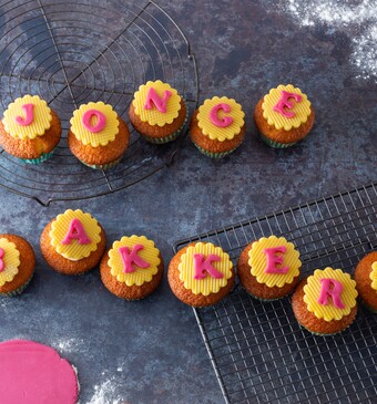 Tekst-cupcakes