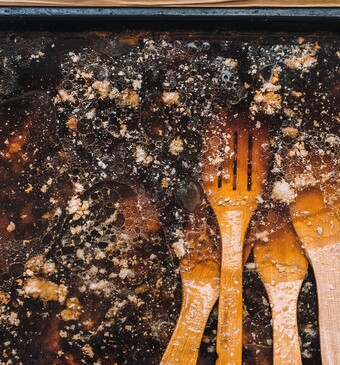 bakplaat schoonmaken