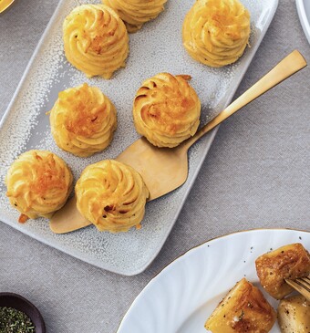 Feestelijke aardappeltorentjes