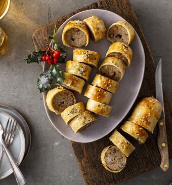 Feestelijke saucijzenbroodjes