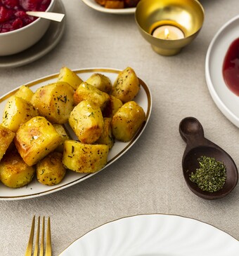 Geroosterde rozemarijn-aardappels