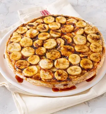 Gekaramelliseerde bananentaart