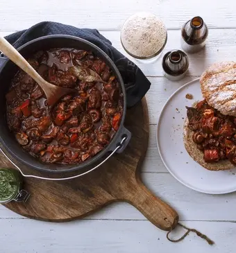 Stoofpot van de Barbecue