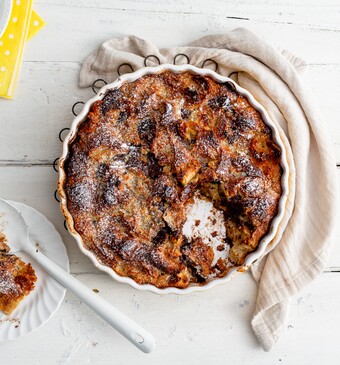 Chocolade Croissant Pudding