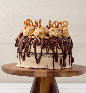 Ierse chocoladetaart met pretzels