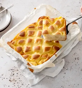 Appel & pudding-cake
