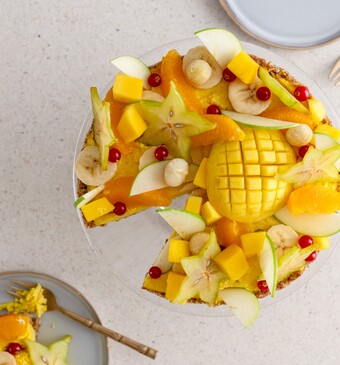 Zomerse vegan cheesecake