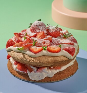 CHEESECAKE MET AARDBEIEN