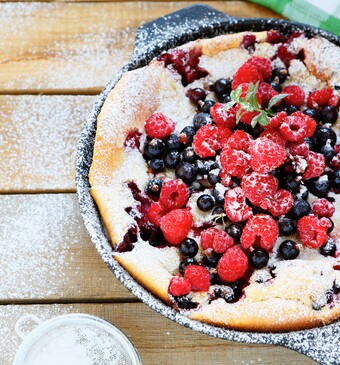 clafoutis rood fruit