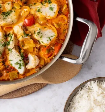 Goulash met kabeljauw