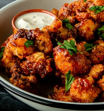 Pittige Bloemkoolnuggets