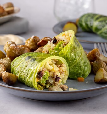 Gevulde groene-koolrolletjes