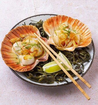 Gestoomde coquilles met knoflook