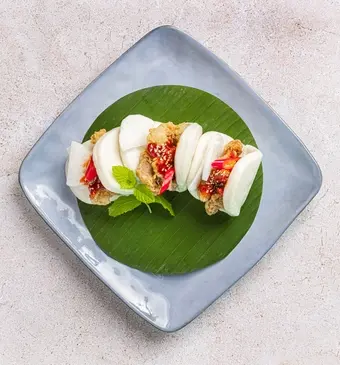 Taiwan bun met Koreaanse kip