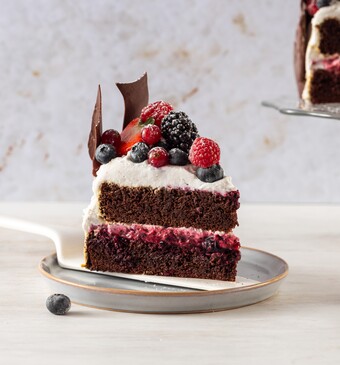 Lactosevrije Schwarzwalder kersentaart