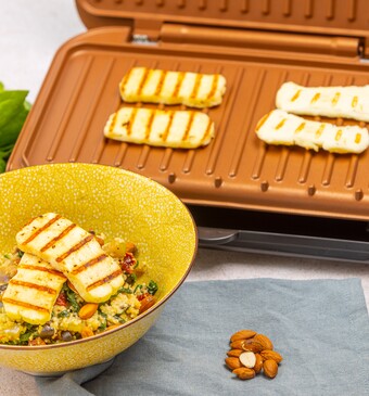 couscous met halloumi